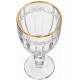 Taça Avulsa 330ml de Cristal Ecológico com Fio de Ouro Imperial  Lyor